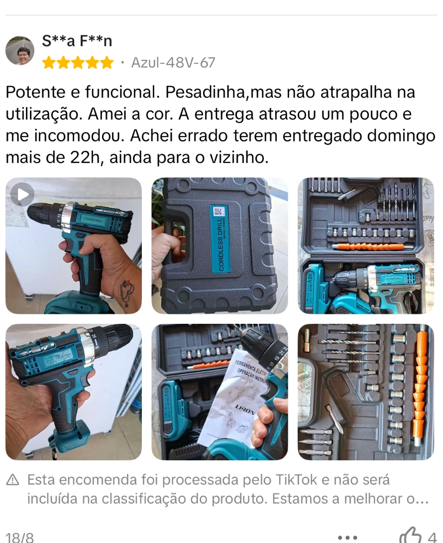 Avaliação de comprador